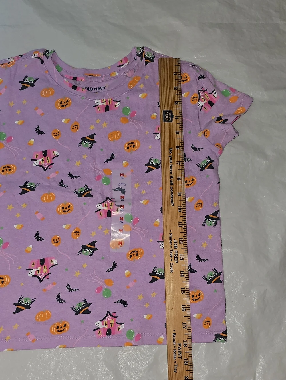 Old Navy Printed Softest Short-Sleeve T-Shirt Girl Medium 8 Halloween Themed New